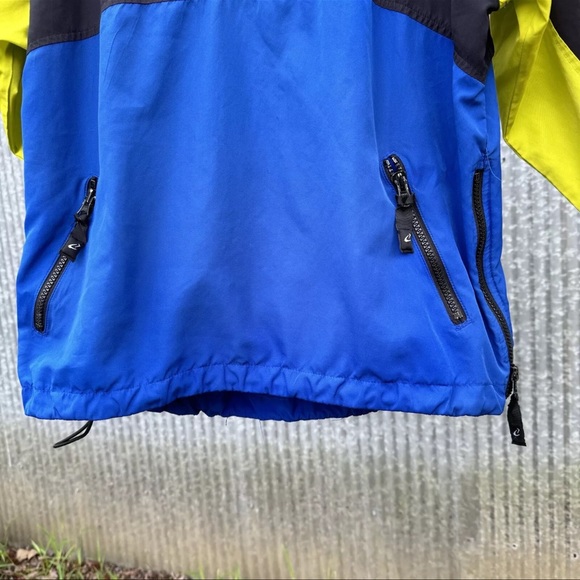 BIKE Highlighter Windbreaker Athletic Jacket 1/4 Zip Activewear Pullover size XL - Picture 4 of 10